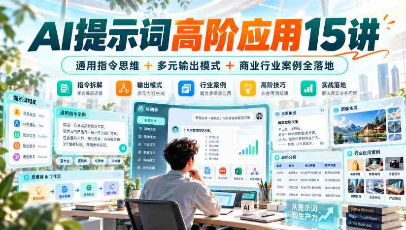 20261005040009-6ac320c928f18.jpg AI提示词高阶应用15讲|通用指令思维+多元输出模式+商业行业案例全落地