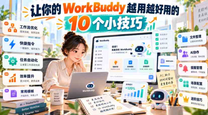 20261010070009-6ac9e2791f624.jpg 让你的 WorkBuddy 越用越好用的 10 个小技巧