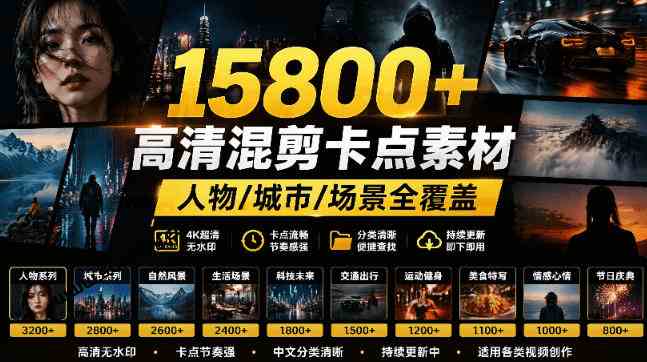 20261017064233-6ad318d945975.jpg 【影视剪辑素材合集】15800+高清混剪卡点|热门影视精彩片段|人物/城市/场景全覆盖,中文分类清晰