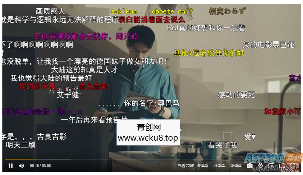 Artplayer播放器全开源带弹幕库源码(播放器源代码)