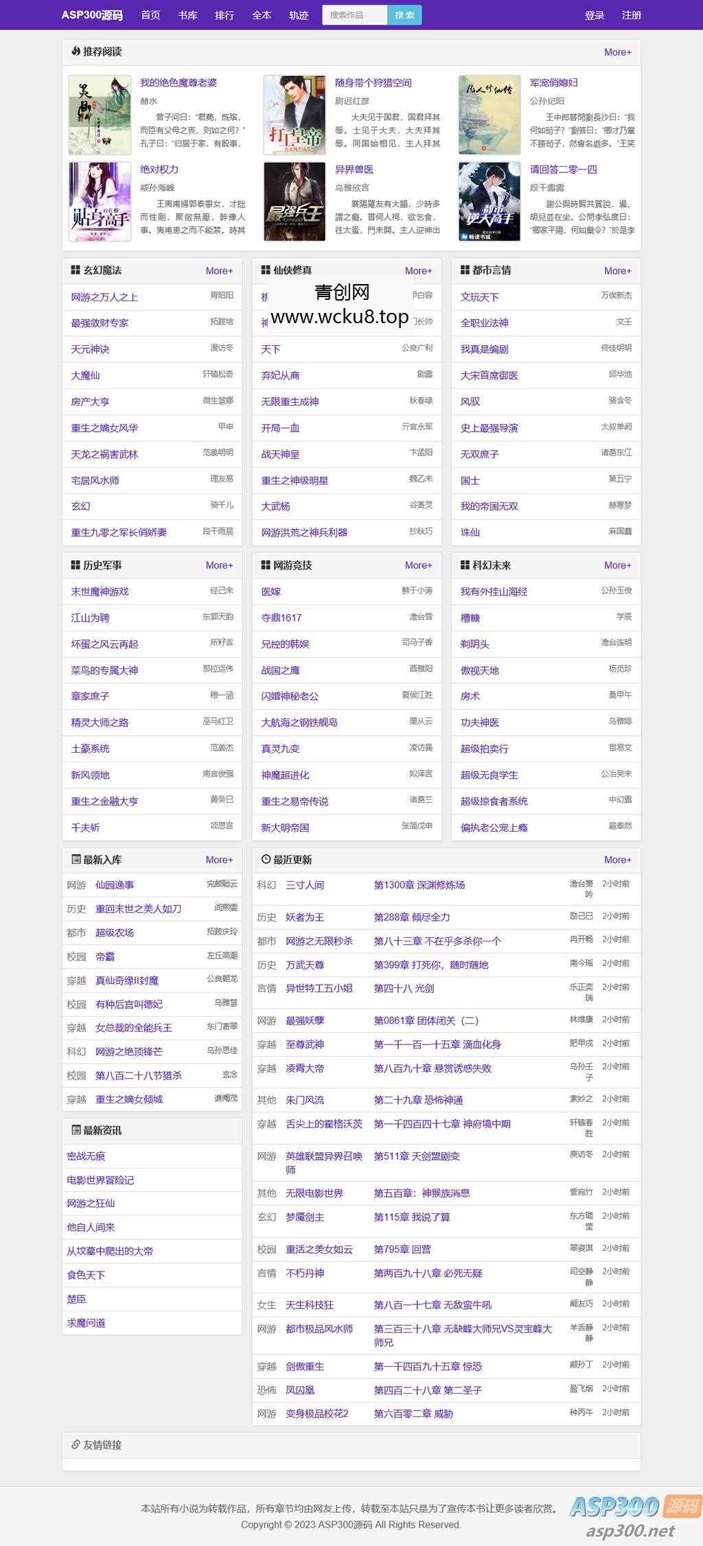 2023新版小说泛站群系统源码 小说泛目录站群源码网赚项目-副业赚钱-互联网创业-资源整合青创网