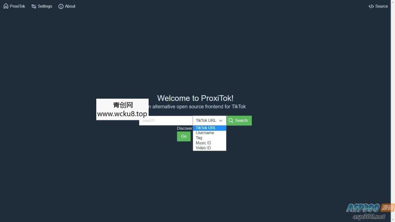 支持国内直连国际版抖音TikTok的简易程序 ProxiTok网赚项目-副业赚钱-互联网创业-资源整合青创网