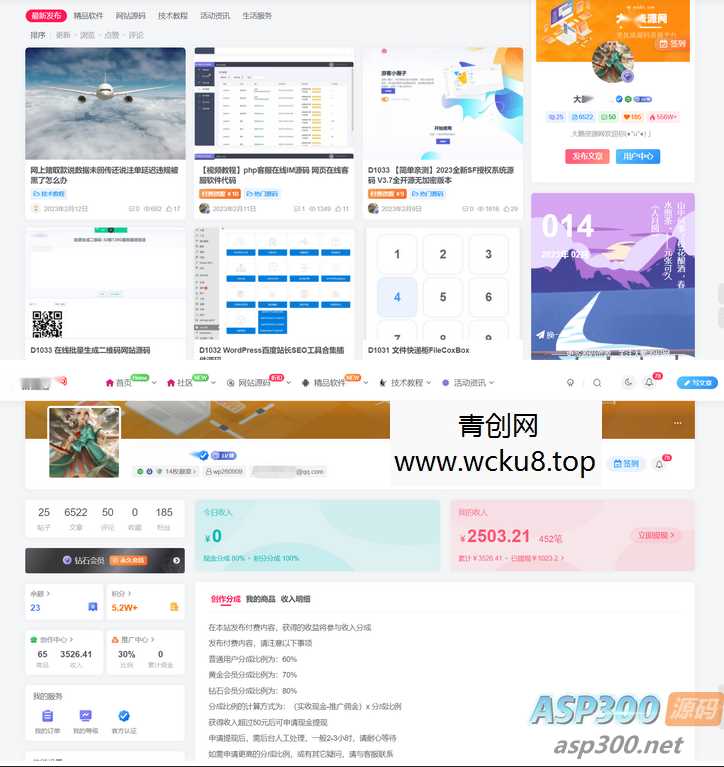 WordPress源码网整站5000条源码文章数据打包+数据库-带视频教程网赚项目-副业赚钱-互联网创业-资源整合青创网