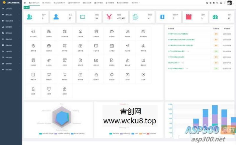 开源OA协同办公系统，集成Flowable流程引擎 可拖拽创建个性表单网赚项目-副业赚钱-互联网创业-资源整合青创网