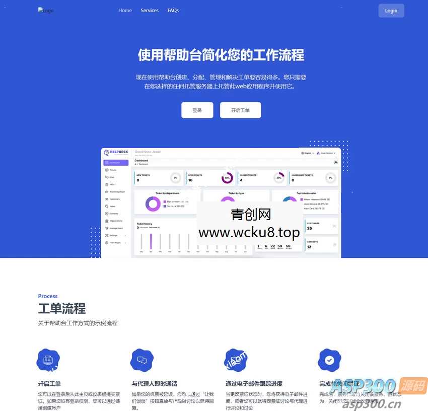 开心汉化源码轻量工单知识库程序网站 强大的工单管理系统网赚项目-副业赚钱-互联网创业-资源整合青创网