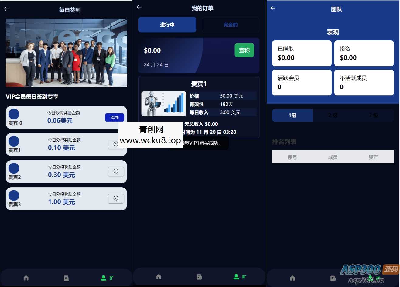 海外人工智能源码/产品理财投资任务系统源码/投资源码网赚项目-副业赚钱-互联网创业-资源整合青创网