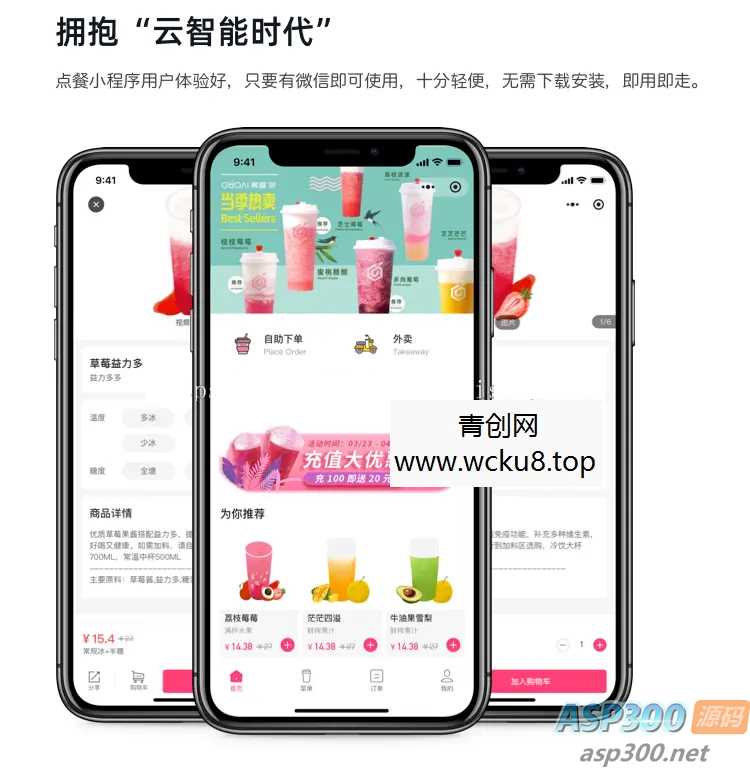 餐饮外卖点餐单店多店版生鲜奶茶外卖店内扫码点餐存酒代付收银台微信支付宝小程序网赚项目-副业赚钱-互联网创业-资源整合青创网