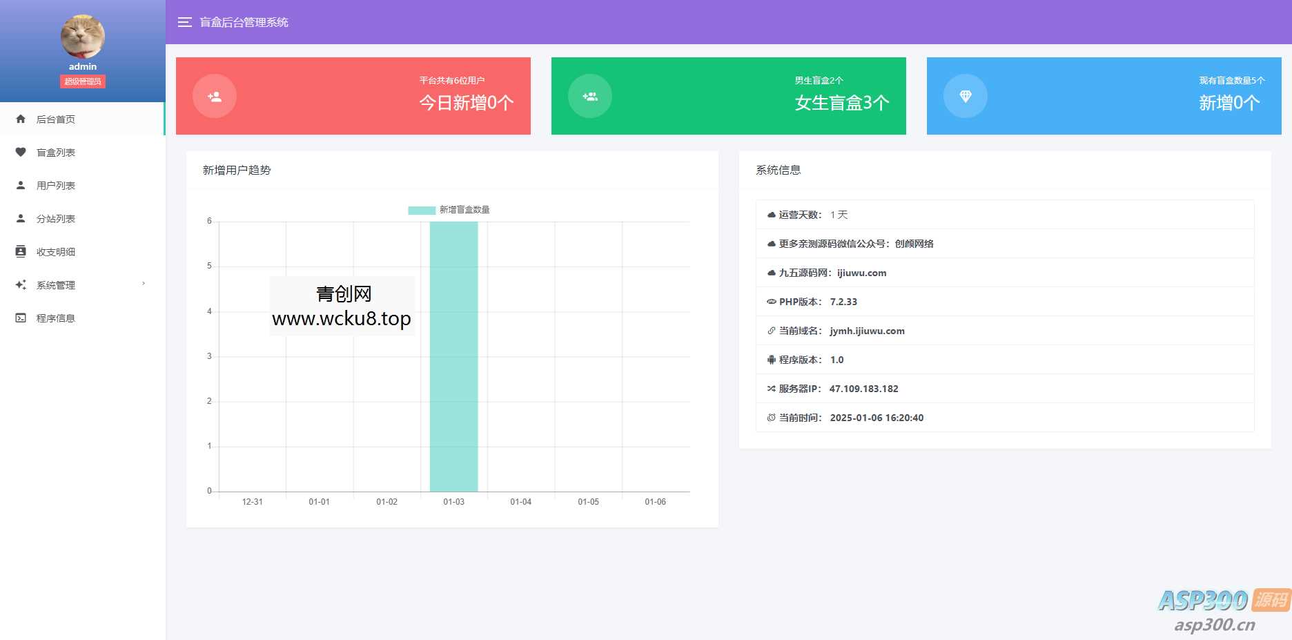 新版免公众号交友恋爱盲盒源码