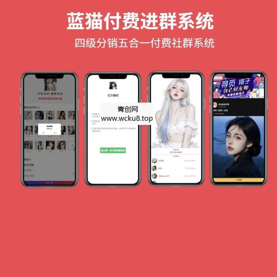 蓝猫进群系统公益版，五合一系统网赚项目-副业赚钱-互联网创业-资源整合青创网