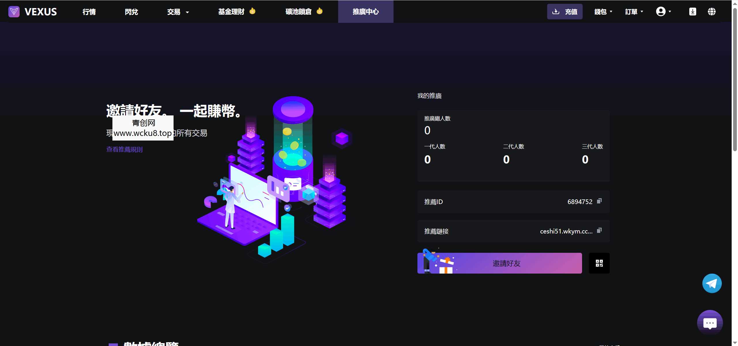 Vexus多语言虚拟货币交易所/java交易所源码/模拟账户+现货交易+永续合约+交割合约+基金理财+锁仓挖矿+质押贷款+闪兑