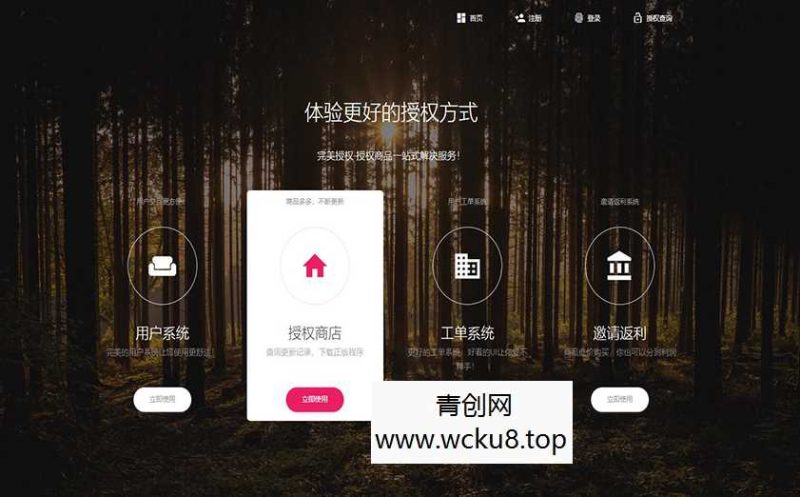 PHP域名授权系统网站授权授权管理工单系统精美UI支付系统团队合作代理返利发卡系统网赚项目-副业赚钱-互联网创业-资源整合青创网