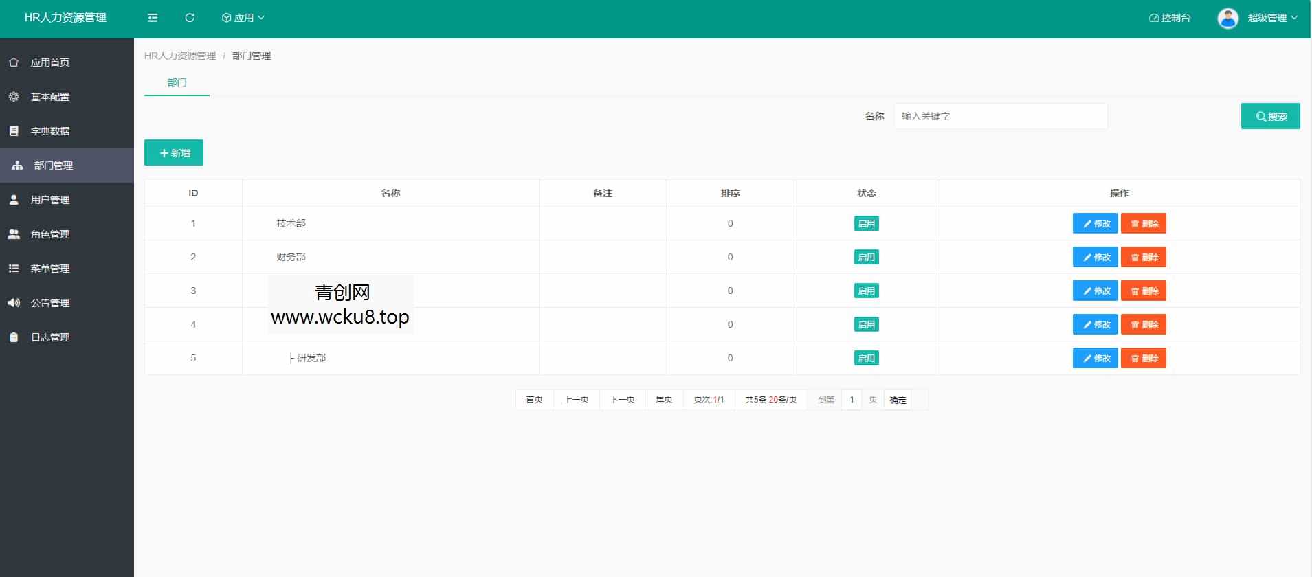 HR人力资源管理系统网站源码-员工管理系统