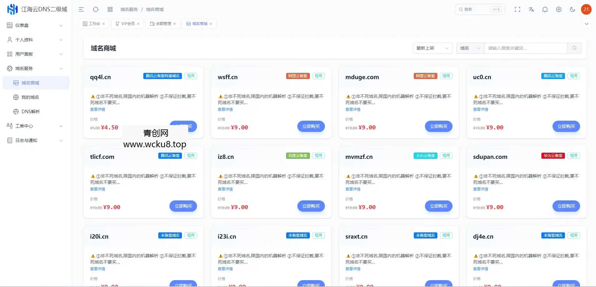 迅风DNS Pro二级域名分发全新V3.1.2系统源码