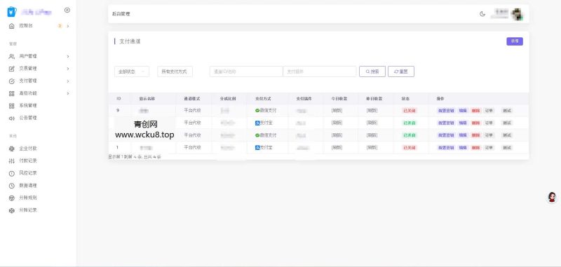 2026最新易支付开源模板前台+用户中心+后台三合一网赚项目-副业赚钱-互联网创业-资源整合青创网