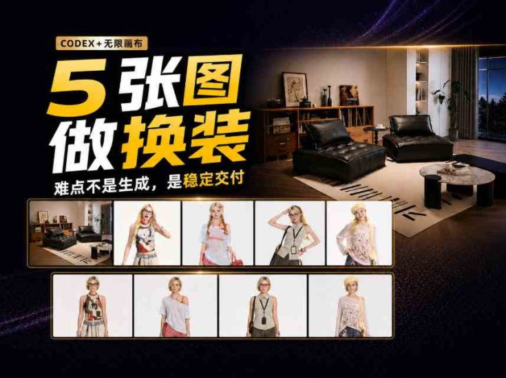 codex+无限画布，5张商品图做沙发换装视频，关键不是提示词！网赚项目-副业赚钱-互联网创业-资源整合青创网