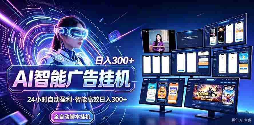 （20900期）24小时AI广告挂机｜在家就能做的被动副业-毅衡部落